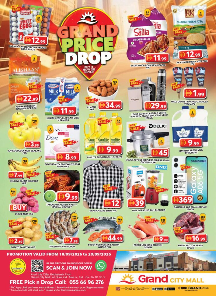 Grand Hyper offers in Dubai, 18–20 September 2026