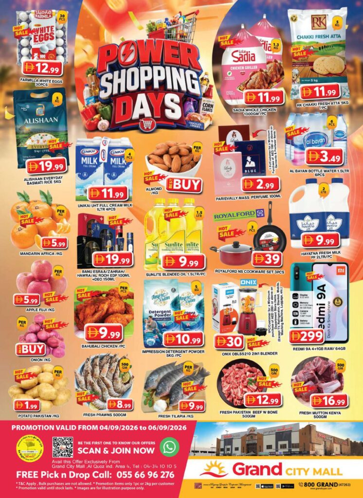 Grand Hyper offers in Dubai, 4–6 September 2026