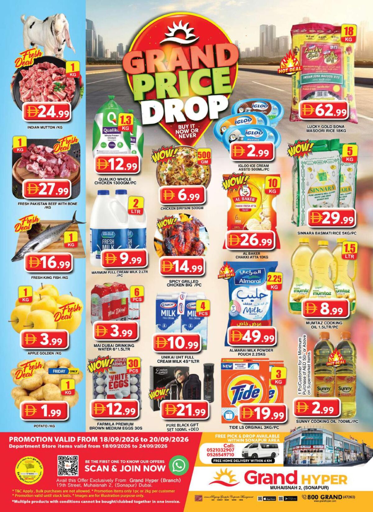 Grand Hyper offers in Dubai, 18–20 September 2026