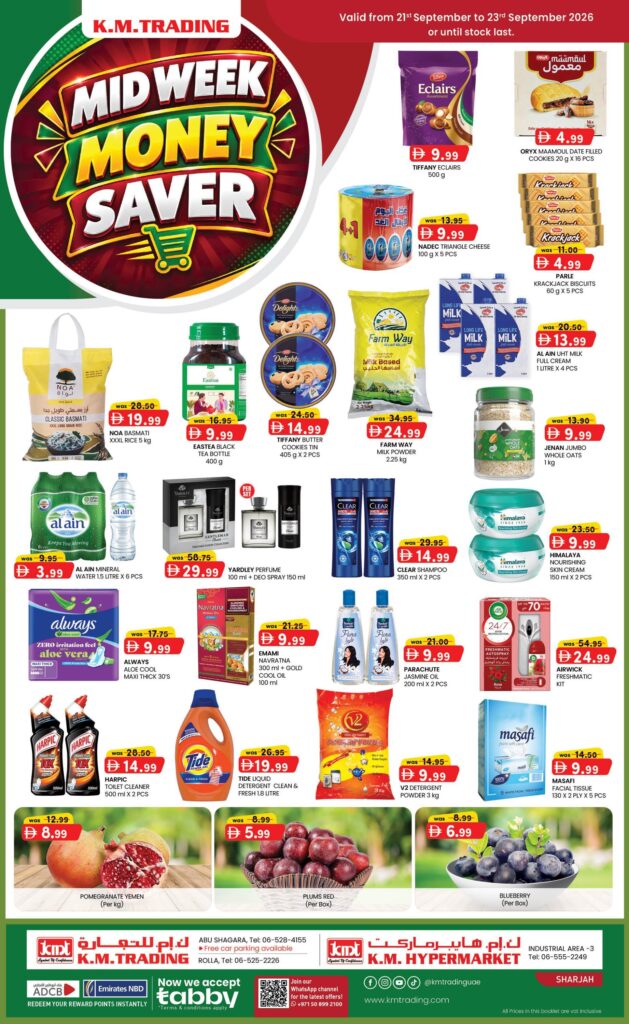 KM Trading offers in Sharjah, 21 September 2026
