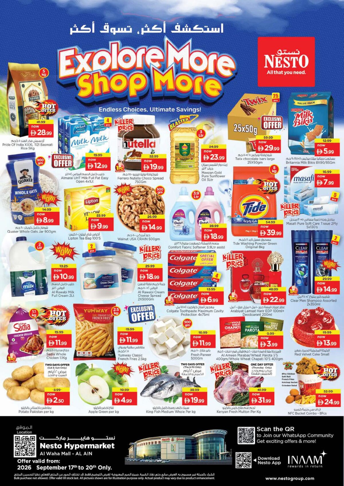 Nesto offers in Abu Dhabi and Al Ain, 17–21 September 2026