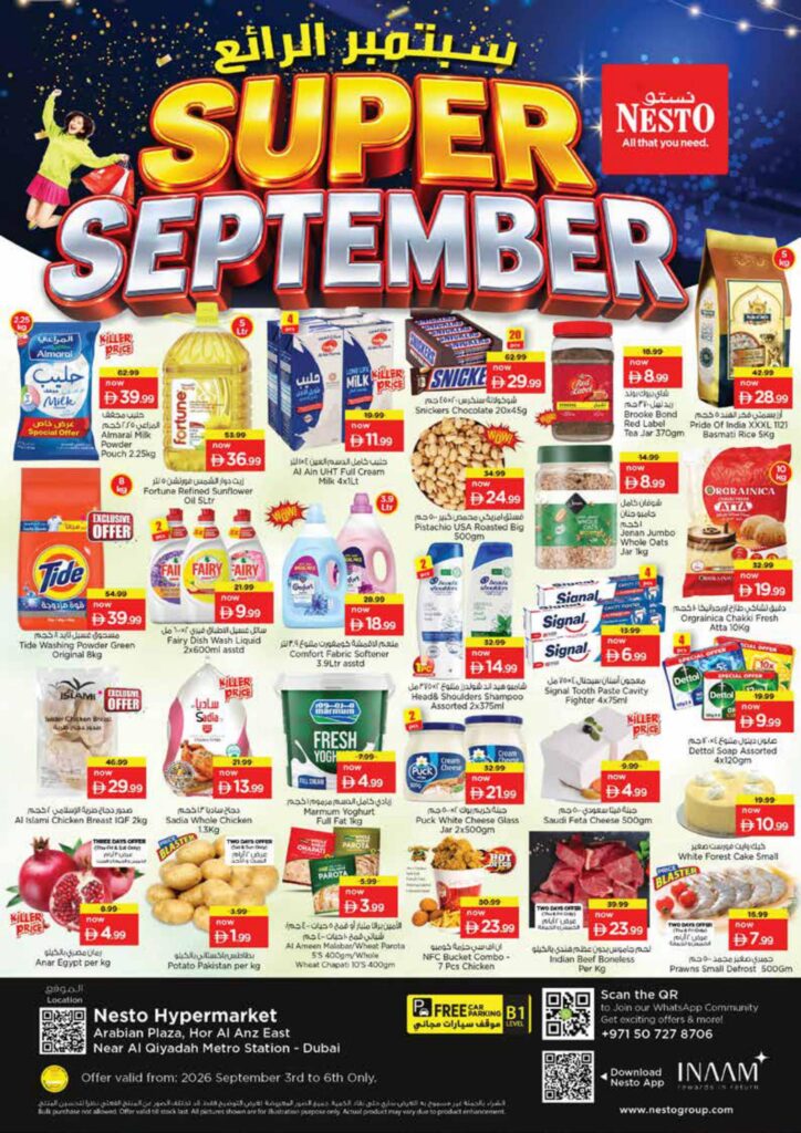 Nesto offers in Dubai, 3–7 September 2026