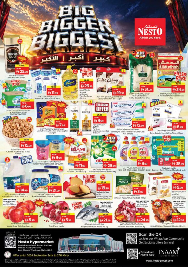 Nesto offers in Ras Al Khaimah, 24–28 September 2026