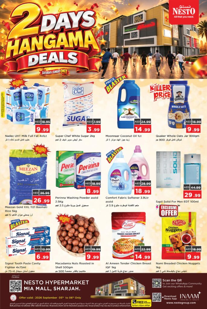 Nesto offers in Sharjah, 5–7 September 2026