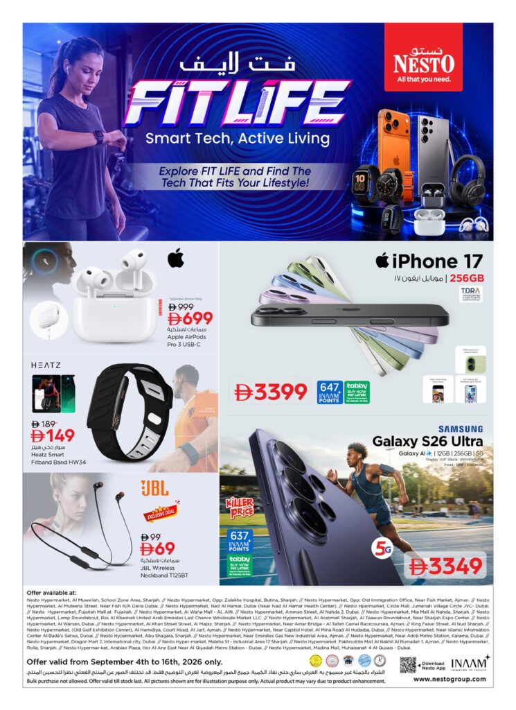 Nesto offers in Sharjah, 4–17 September 2026