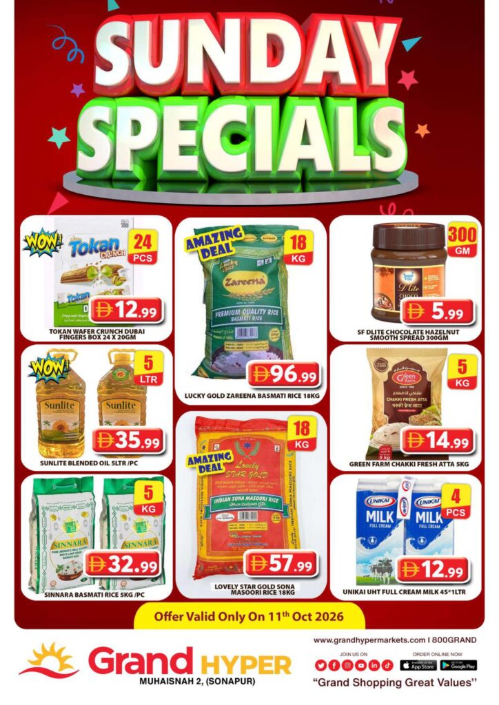 Grand Hyper offers in Dubai, 11–12 October 2026