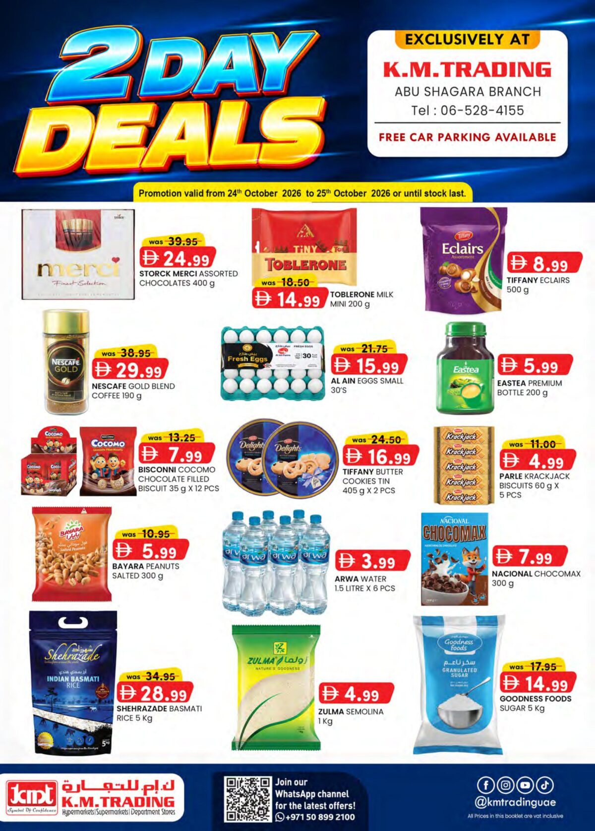 KM Trading offers in Sharjah, 25–26 October 2026