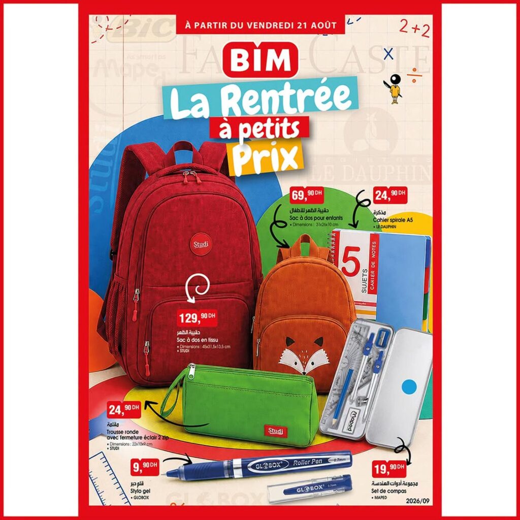 Offres Bim du 21 au 25 août 2026