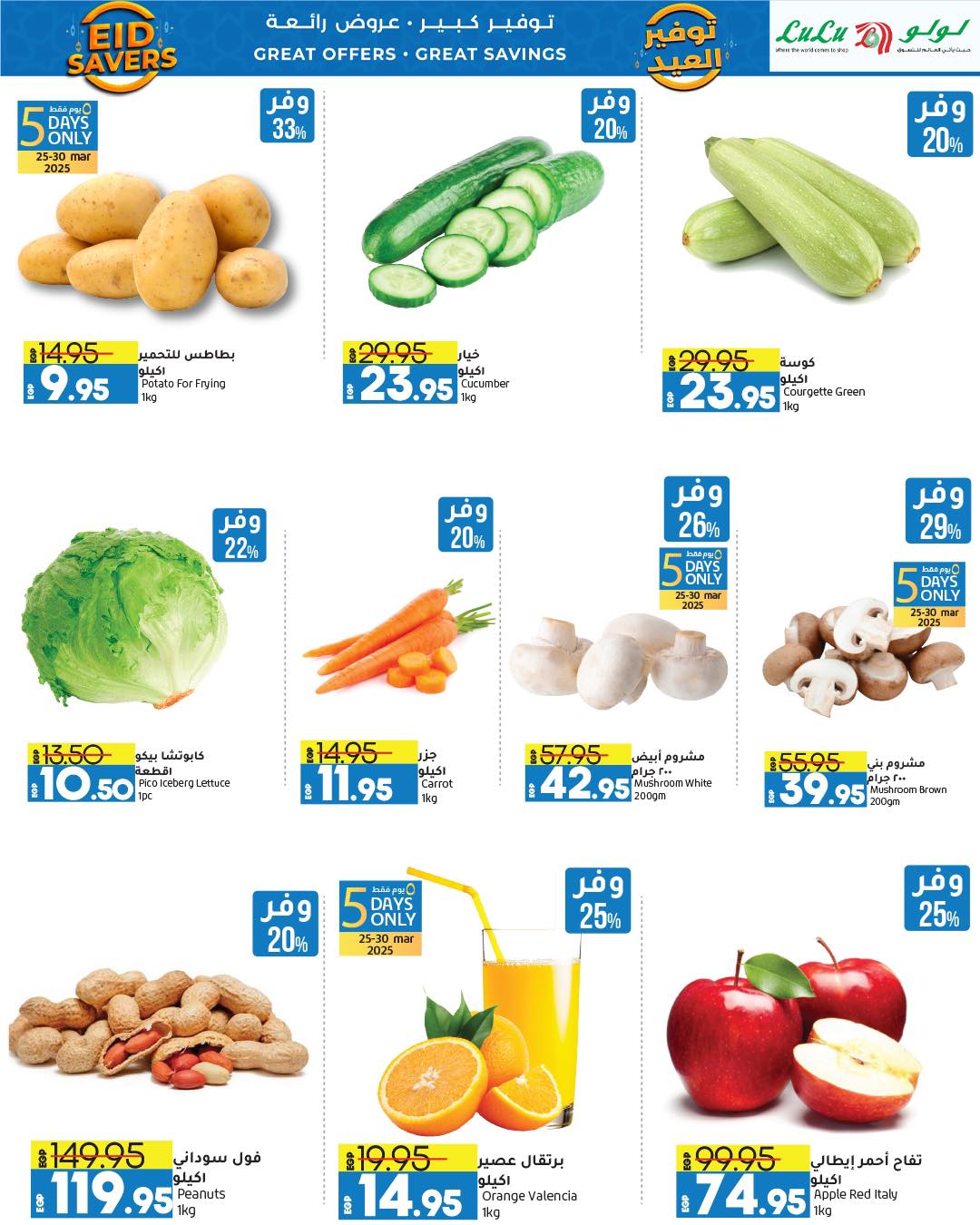 lulu-hypermarket offers from 25mar to 8apr 2025 عروض لولو هايبر ماركت من 25 مارس حتى 8 إبريل 2025 صفحة رقم 2