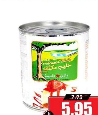 وادي فاطمة حليب مكثف محلى 397 جرام