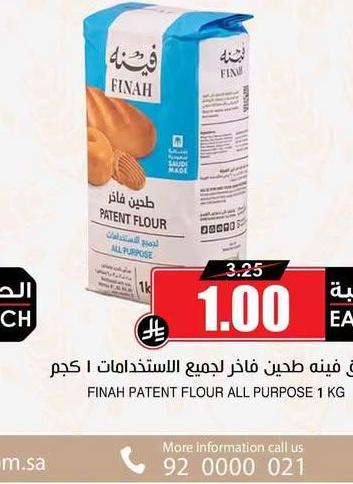 دقيق فينه طحين فاخر لجميع الاستخدامات ١ كجم