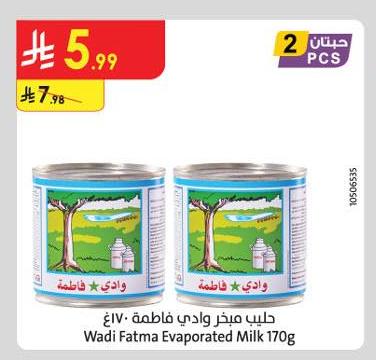 حليب مبخر وادي فاطمة 170غ