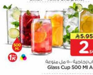 أكواب رجاجية، 500 مل مزونة