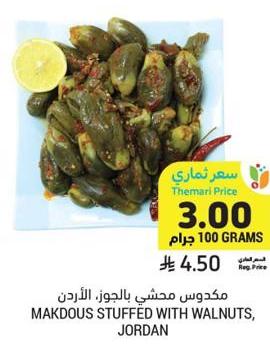 مكدوس محشي بالجوز، الأردن