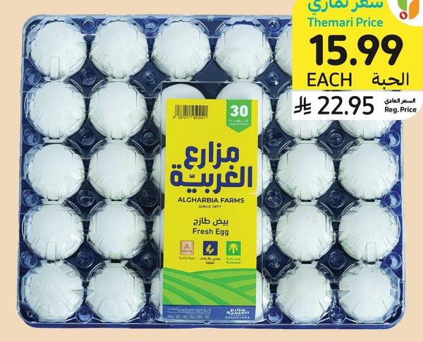 بيض أبيض وسطا / كبير، الغربية، ٣٠ جبة