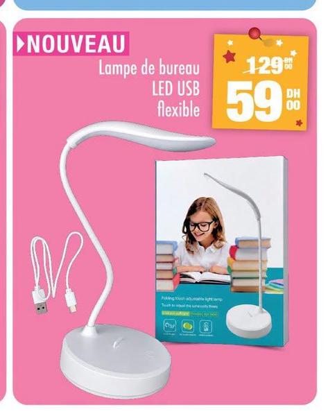 Lampe de bureau LED USB flexible