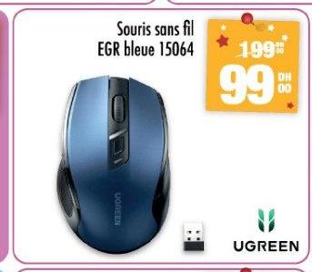 Souris sans fil EGR bleue 15064