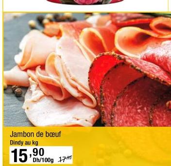 Jambon de bœuf Dindy au kg