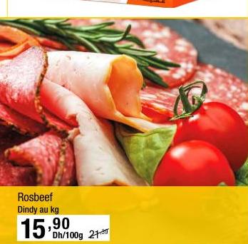Rosbeef Dindy au kg