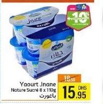 Yaourt Inane Nature Sucré 8 x 110g بايغوت